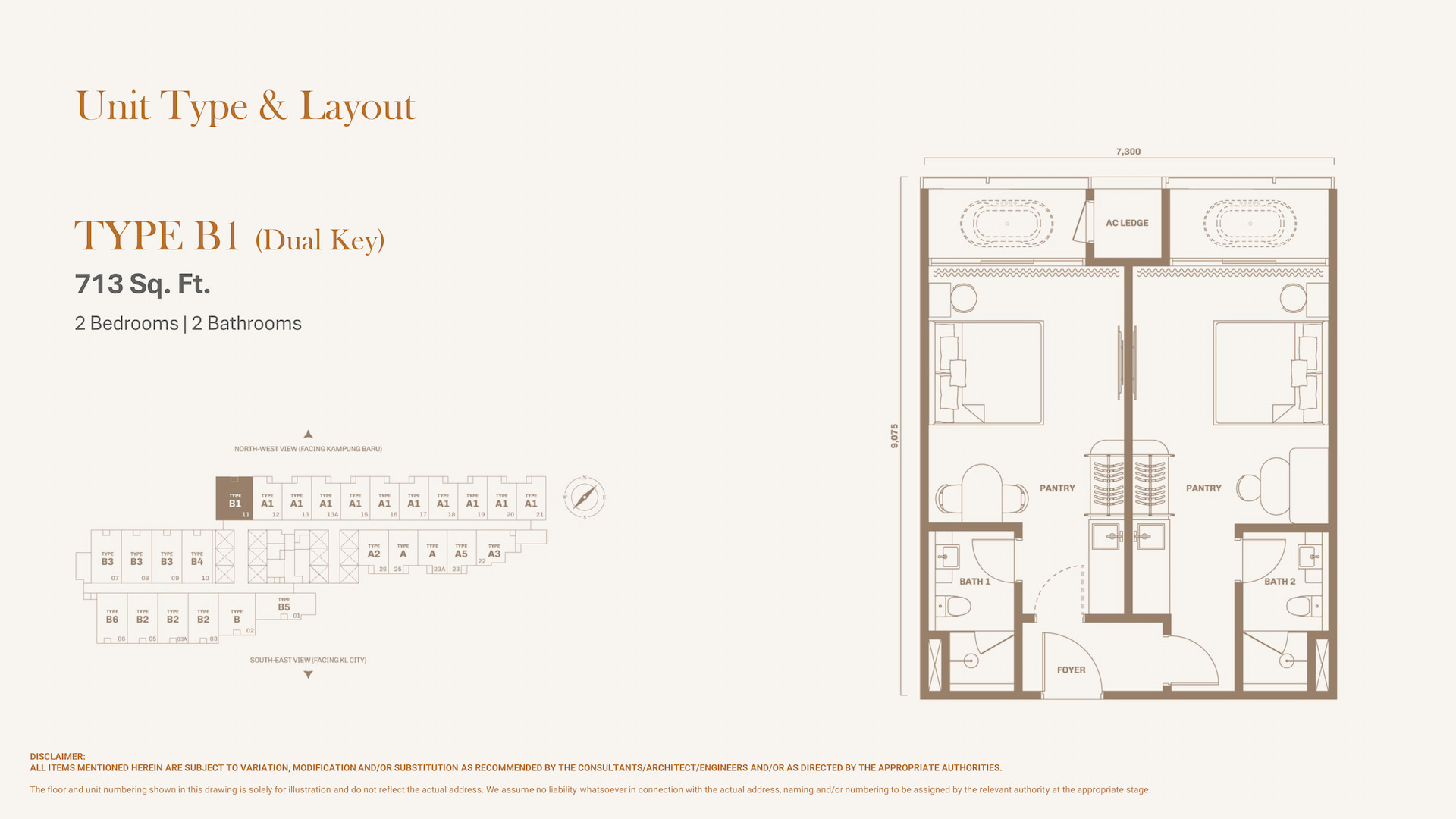 Type B1 Floor Plan